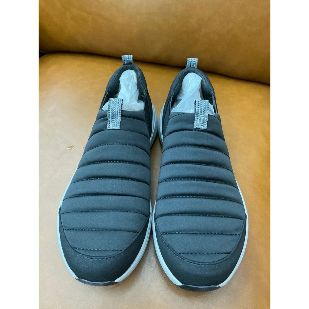 Ryka Pursuit Slip On Sneakers Womens 9.5 Black Quilted Puffy Walking